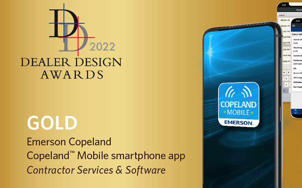 Copeland™ Mobile App Wins a Gold Dealer Design Award